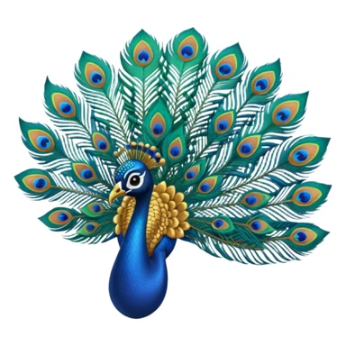 peacock feather with Krishna sticker