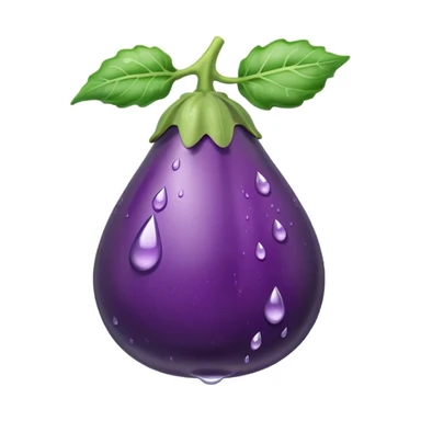 Aubergine qui sue des gouttes sticker