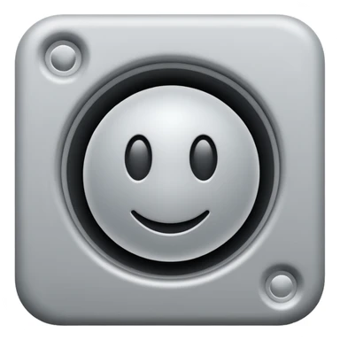 3d icon of empty place, matt color, monotone sticker