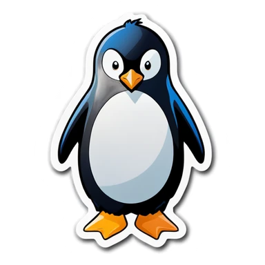 Penguin that is Canadian  sticker