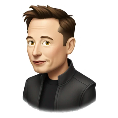 elon musk is looking like hen sticker