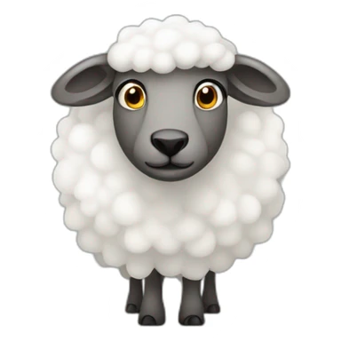 ewe cartoon sticker