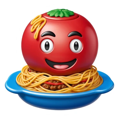 jeff koons SPAM meatball spaghetti sculpture  sticker