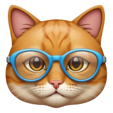 Cat wearing cooling glass 😎😺 sticker