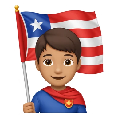 Flag Bearer kid sticker