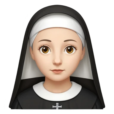 Nun sticker