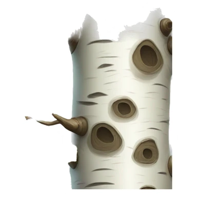 birch tree sticker