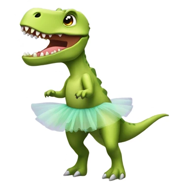 Dinosaur in a tutu  sticker