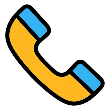 telephone modern icon simple recognizable sticker