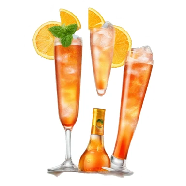 drei schöne Meerjungfrauen trinken aperol spritz sticker