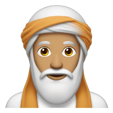 Arab Man with beard and turban sticker