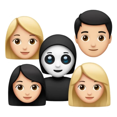 Friends written in English sticker