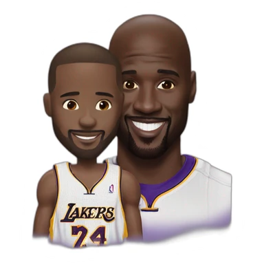 Kobe with Shaq sticker