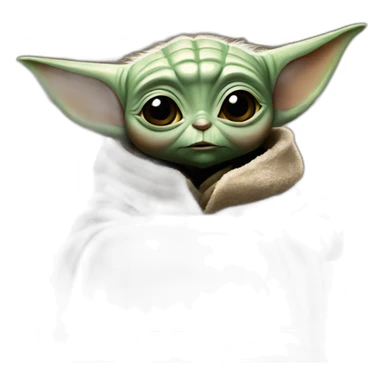 baby yoda in cinema sticker