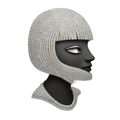 faceless brooch set with diamonds sticker