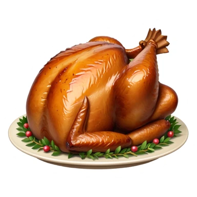 Christmas Roast potato and turkey and ham  sticker