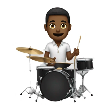 Jazz drummer  sticker