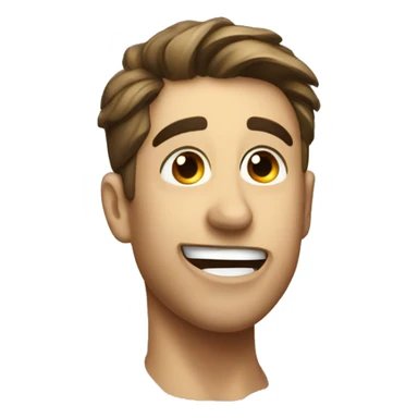 hiding my neck with my tongue out  sticker