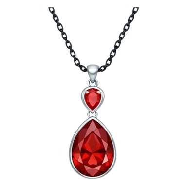 Necklace red sticker