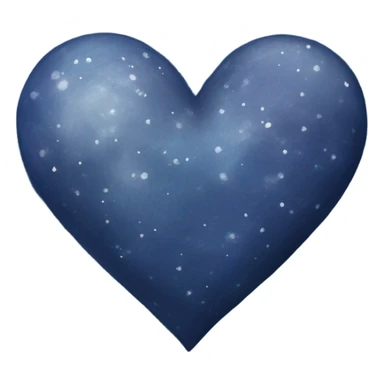 Midnight blue silver galaxy heart  sticker