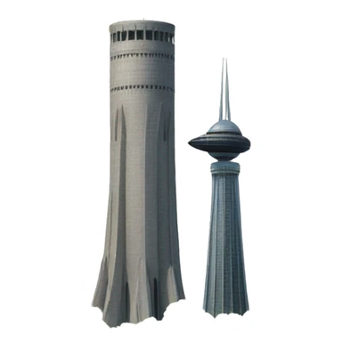 two towers and plane sticker