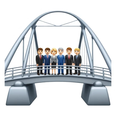 bridge between team tech and business sticker