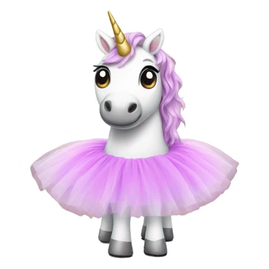 Unicorn wearing a tutu  sticker