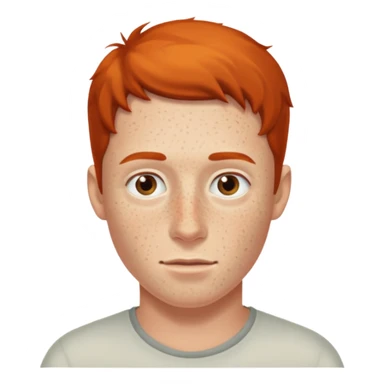 hombre con pecas muy visibles sticker