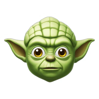 Yoda in mario kart sticker