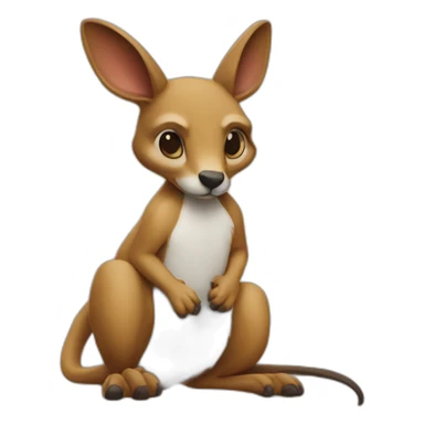 Poison sur un kangourou sticker