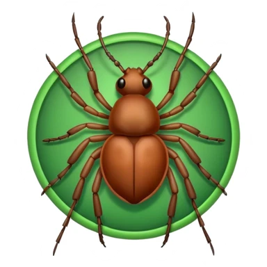 tick with green crycle sticker