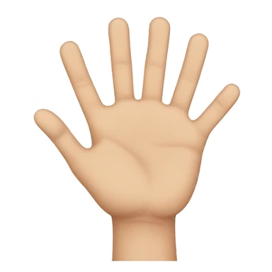 Hand hold up three fingers using middle, index, and thumb fingers sticker