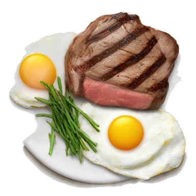 Steak and eggs sticker