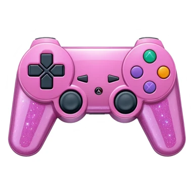 glittery pink 90s retro playstation console sticker