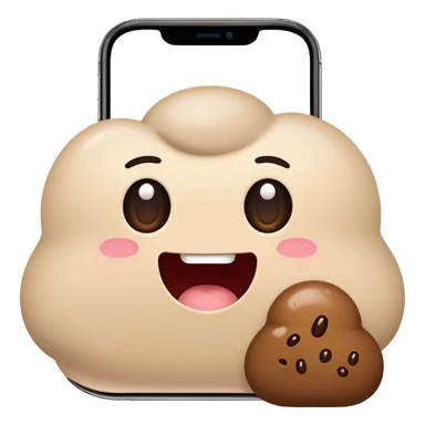 iphone 16e with notch poop sticker