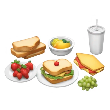 Small cafeteria lunch  sticker