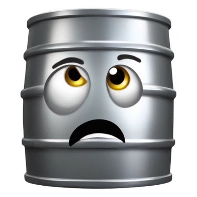 confused oil barrel sticker