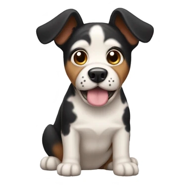 Dog with pigtails sticker