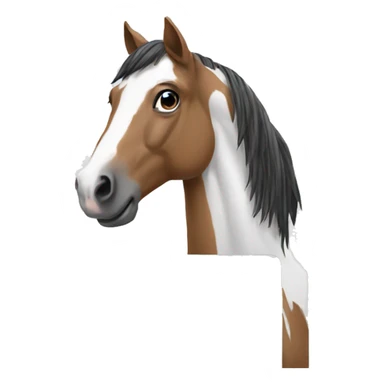 a horse working on a macbook computer sticker