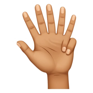 yvl hand sign with index middle and thumb finger raised and all other fingers down sticker