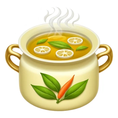 Broth, green tea. sticker