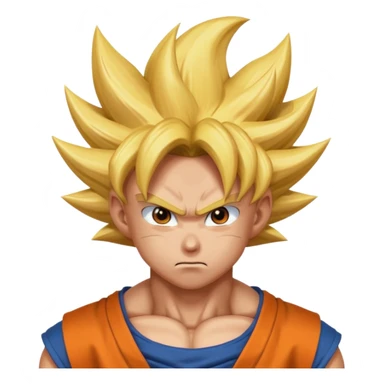 ايموجي غوكو بالغربزة فائقة يجب أن يكون يشبه غوكو مثل في انمي sticker