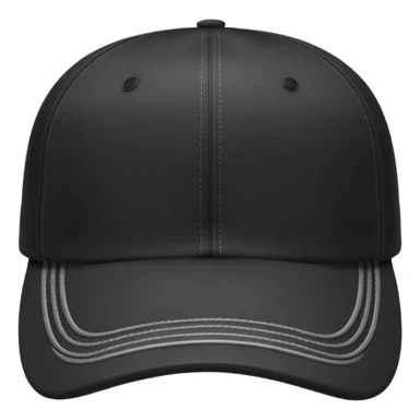 an ios genmoji for a black baseball cap (no logo) sticker