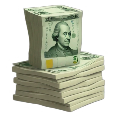 stack of pound notes sticker