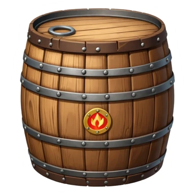 3d бочка нафти icon for medieval game sticker