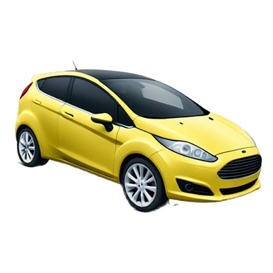 elon musk in a ford fiesta 6 with turbo sticker