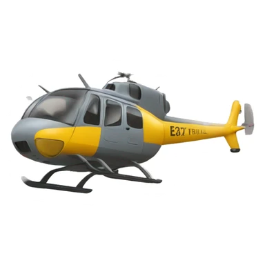 gelber Hubschrauber in den Bergen  sticker