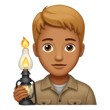 holding gas lamp sticker