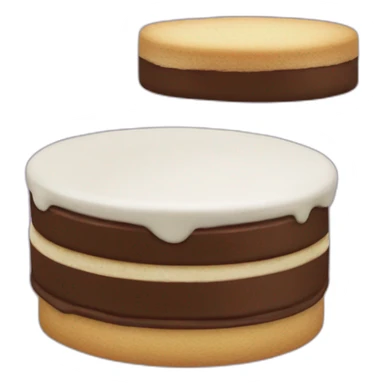 Alfajor de chocolate relleno de manjar sticker