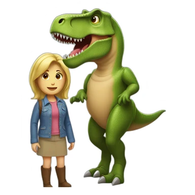 Tammy and the t-rex sticker